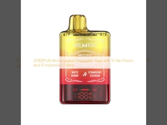 22000Puffs Vape rechargeable jetable avec 15 saveurs et 15 couleurs impressionnantes